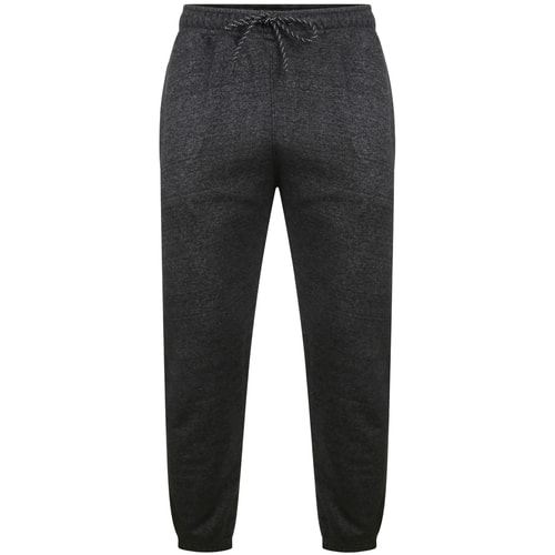 Bigdude Loopback Marl Joggers Black