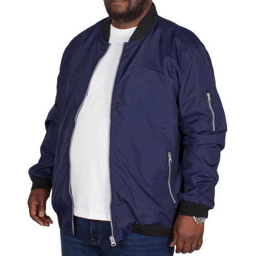 Bigdude Lined Bomber Jacket Navy