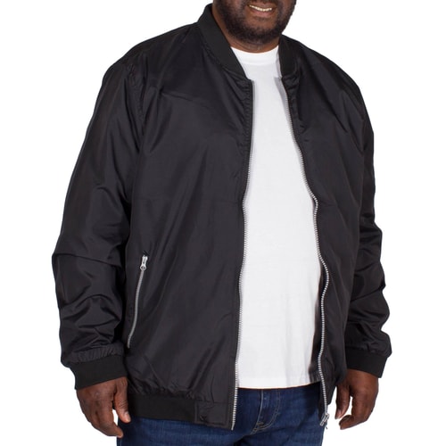 Bigdude Lined Bomber Jacket Black