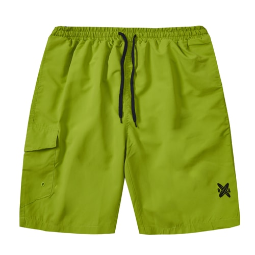 Side Pocket Swim Shorts Green