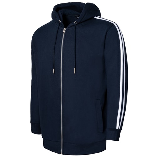 Bigdude Twin Stripe Hoody Navy Tall