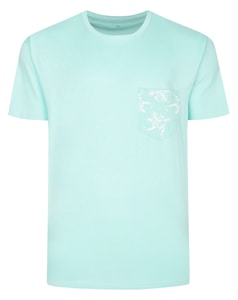 Bigdude Pocket Print T-Shirt Mint Green
