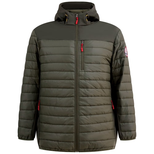 D555 Northfield Soft Shell Padded Jacket Khaki