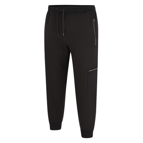 Bigdude Zipped Cargo Utility Joggers Black