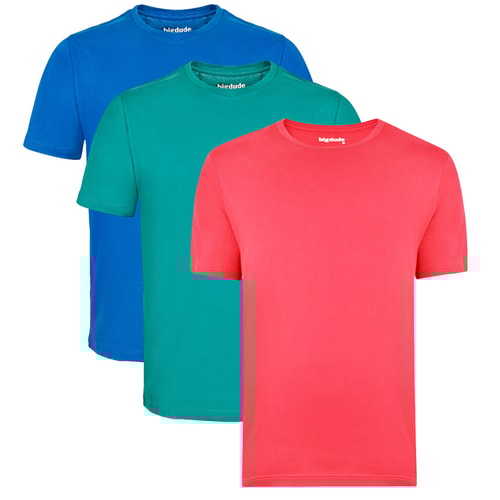 Bigdude 3 Pack Plain T-Shirts