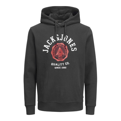 Jack & Jones Logo Hoodie Black