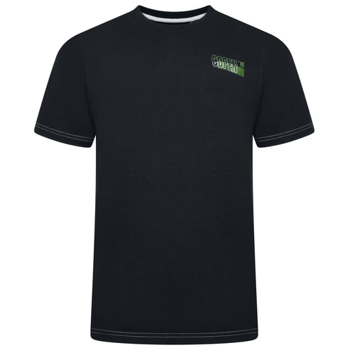 KAM Reverse Print Copenhagen Print T-Shirt Black