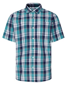 Bigdude Short Sleeve Check Shirt Sage Green Tall