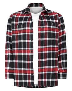 Bigdude Heavy Flannel Overshirt Black