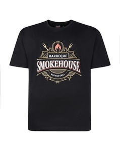 Espionage Smokehouse Printed T-Shirt Black