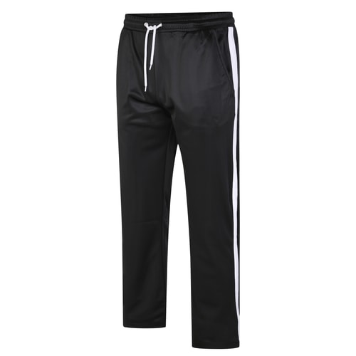 Bigdude Tricot Stripe Joggers Black