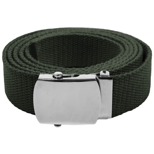 Eddie Woven Canvas Belt Green