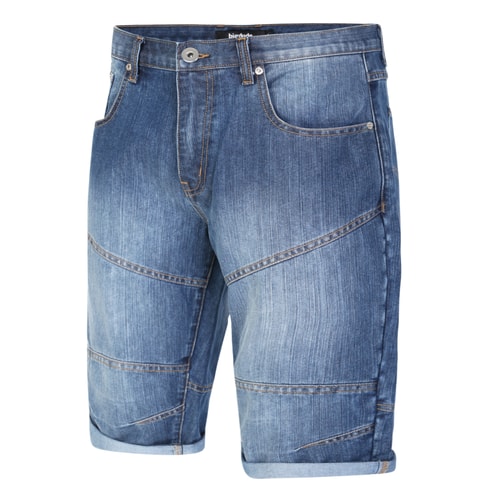 Bigdude 3/4 Length Denim Shorts Mid Wash