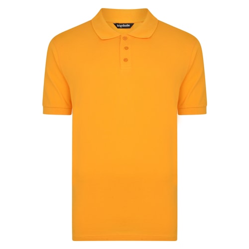 Bigdude Plain Polo Shirt Orange Tall