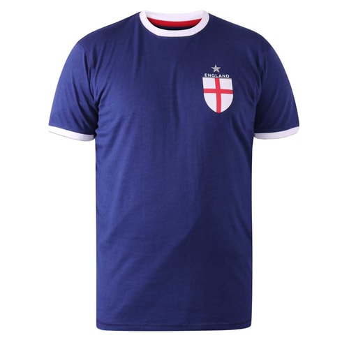D555 Barrow England Football Print T-Shirt Royal Blue