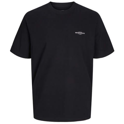 Jack & Jones Jeans Crew Neck Printed T-Shirt Black