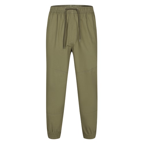 Bigdude Elasticated Waist Cuffed Chinos Khaki