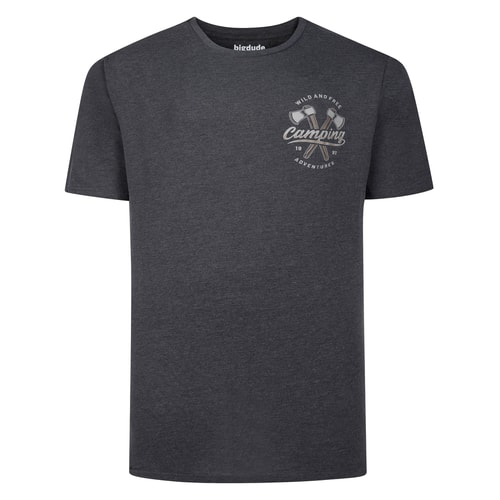 Bigdude Wild And Free T-Shirt Charcoal
