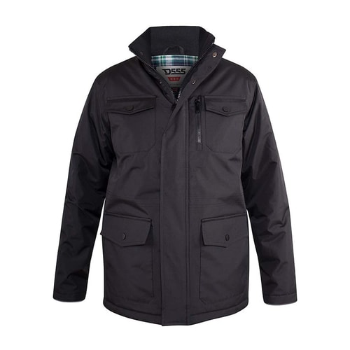 D555 Fargo Utility Coat Black