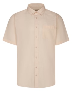 Bigdude Easy Iron Seersucker Shirt Faded Peach