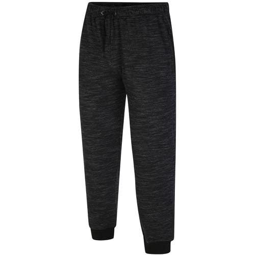 Bigdude Space Dye Cuffed Joggers Black