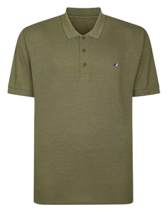 Bigdude Marl Polo Shirt Green Tall