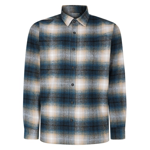 Bigdude Heavy Flannel Overshirt Turquoise