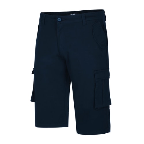 Bigdude Stretch Twill 3/4 Length Cargo Shorts Navy