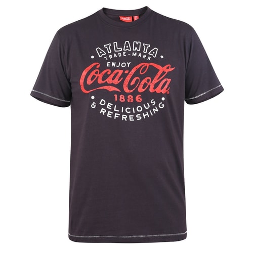 D555 Official Coca Cola Print T-Shirt Washed Black