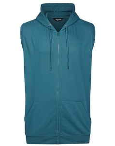 Bigdude Loop Back Sleeveless Hoody Petrol