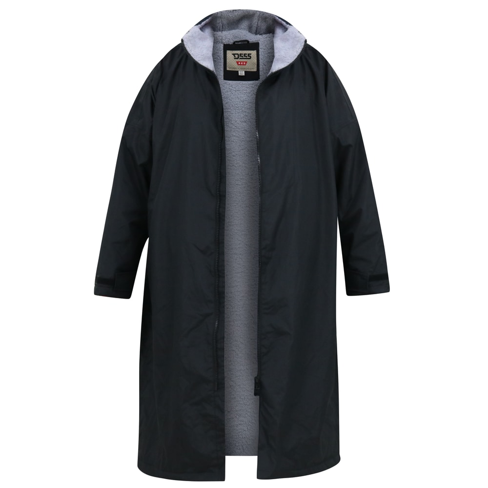 Duke Sherpa Lined Showerproof Changing Robe Black | BigDude