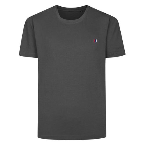 Bigdude Embroidered Logo T-Shirt Charcoal Tall