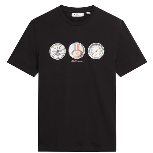 Ben Sherman Speed Printed T-Shirt Black