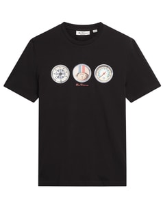 Ben Sherman Speed Printed T-Shirt Black