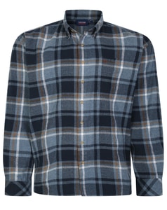 Espionage Brushed Check Shirt Airforce/Navy