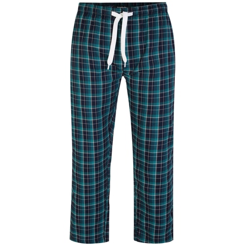 Bigdude Woven Checked Pyjama Pants Green/Navy