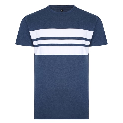 Bigdude Stripes T-Shirt Dark Denim Marl