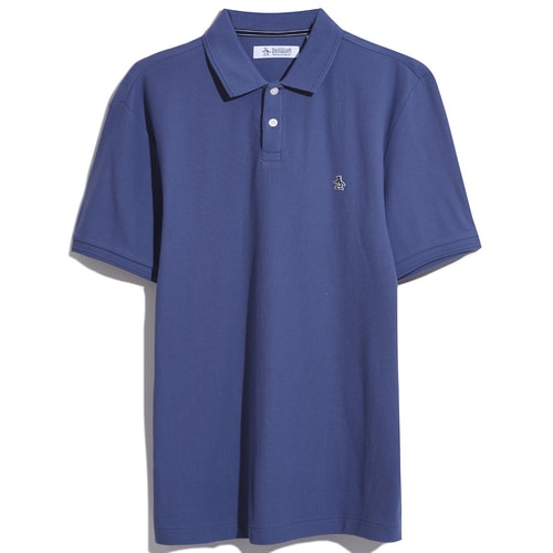 Original Penguin S/S Daddy 3 Polo Shirt Blue Indigo