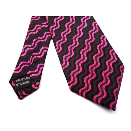 Knightsbridge Extra Long Waves Tie Cerise