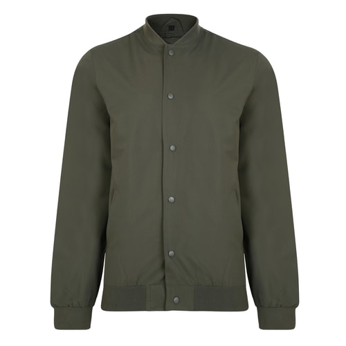 Bigdude Button Up Baseball Jacket Khaki