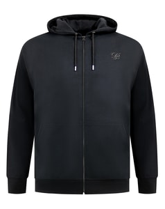D555 Kenilworth Couture Zip Through Hoodie Dark Navy