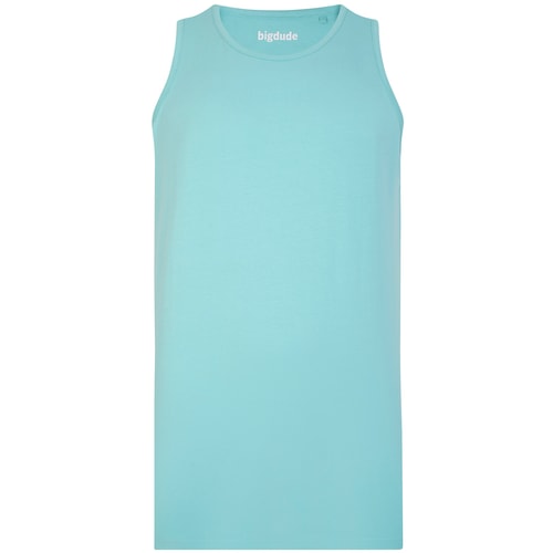 Bigdude Plain Vest Turquoise