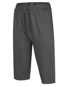 Bigdude 3/4 Length Joggers With Logo Charcoal