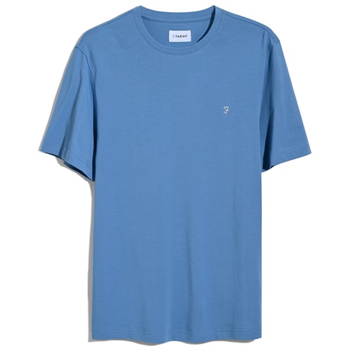 Farah Dean Short Sleeve Tee Laundered Blue