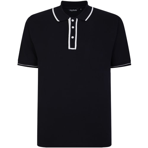 Bigdude Original Tipped Polo Shirt Black