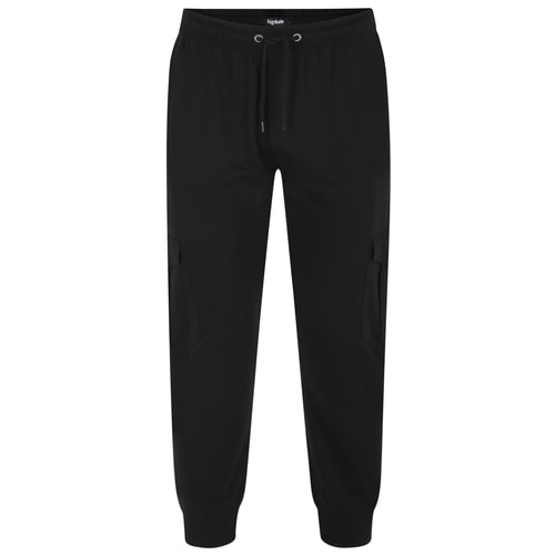 Bigdude Lightweight Cargo Joggers Black