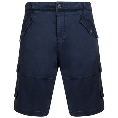 KAM Stretch Cargo Shorts Navy
