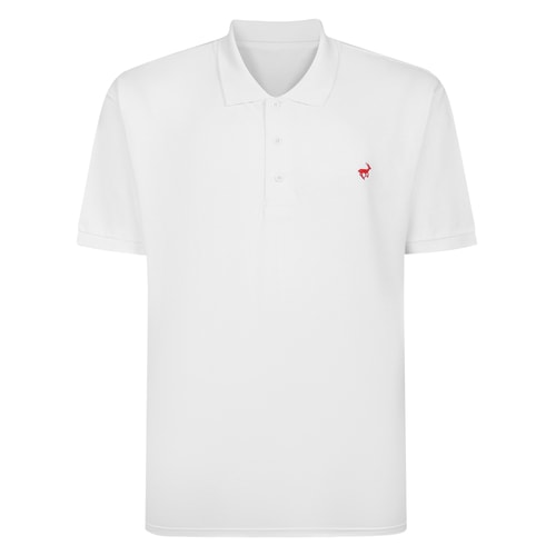 Bigdude Embroidered Polo Shirt White