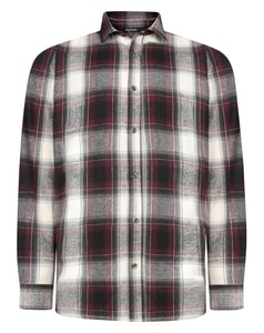 Bigdude Soft Flannel Shirt Burgundy Tall