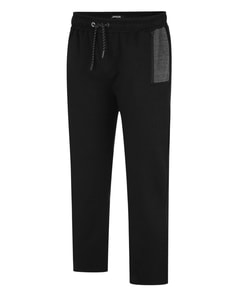 Bigdude Contrast Joggers with Zip Pockets Black/Charcoal